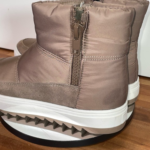 Aqua College Womens Sage Zipper Slip on Booties Taupe 7 M - Picture 9 of 13